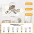 4-Light E26 Bulb WILON Semi Flush Mount Ceiling Light Fixture, Modern Flush Mount Ceiling Lights, Brushed Nickel