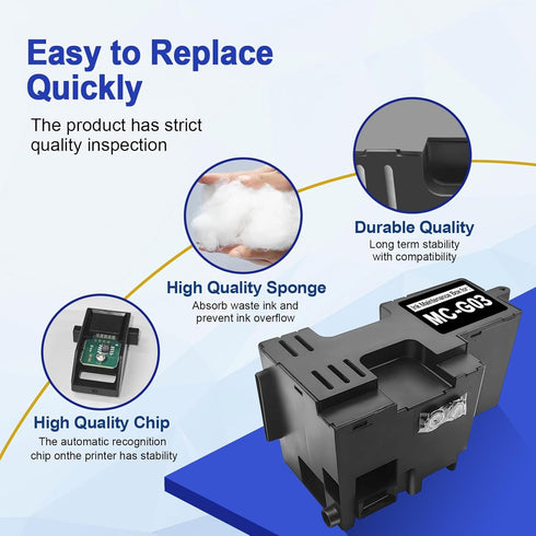 MC-G03 Maintenance Box Ink Cartridge for Canon MAXIFY Printers, Compatible with GX3050, 1 Pack