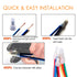 550pcs Closed End Crimp Connectors Assortment Set, Wire End Caps, 24-10 Gauge Copper Core and Nylon Wire Terminals
