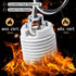 E26 Bulb 6 Inches Bulb, 1 Pack DiCUNO Medium Base Ceramic Light Threaded Socket with White Shade Ring, Standard