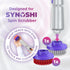 Set (2 Synoshi PRO Round Brush Units) for Electric Spin Scrubber Brush for Bathroom, Shower, Floor and Tiles. Electric