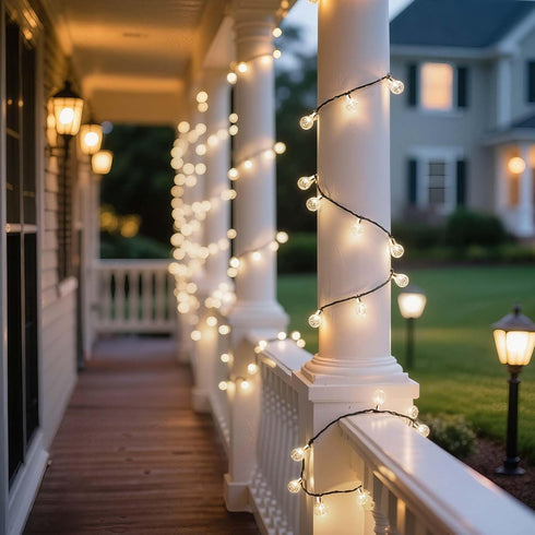 55.5FT 100LED Solar String Lights Outdoor Waterproof, Crystal Ball Fairy String Lights for Garden, Patio, Camping Decor