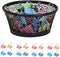 Binder Clips - 48 Pcs 1 Inch Paper Binder Clips with Holder for Desk, Medium Paper Clamps for Office Home