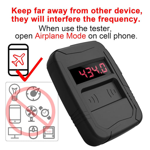10 MHZ-1000 PL001 315/433/868/902MHZ, WOYO Car Key Fob Tester RF Frequency Tester MHZ, Remote Control Detector Infrared