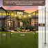 MuliVid 2 Pack 10FT Lighting Hanging Pole for Outside, Waterproof Hardened Metal Outdoor String Light Poles for Patio
