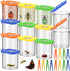 Halloscume 12 Pack Insect Bug Viewer for Kids with Tweezers Magnifying Insect