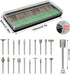 Stone Carving Set, 50PCS Diamond Burr Bits Compatible with Dremel for Carving, Engraving, and Grinding