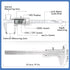 Digital Caliper Measuring Tool, Stainless Steel Vernier Caliper with Large LCD Screen, Easy Switch