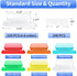 Hanging File Folder Tabs, 120 Pcs with 200 Pcs Inserts, Clear Plastic Tabs for Hanging Folders, Multicolor File Tabs
