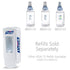 ADX-12 1200 mL ADX-12 (Pack 1) 8820-06 PURELL Push-Style Hand Sanitizer Dispenser, White, for PURELL Sanitizer Refills