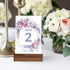 OHEETU 4PCS Wood Place Card Holders Table Number Stands Name Tag Displaying Holder for Wedding Party Events