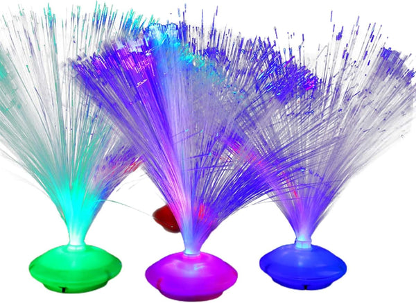jiingekk Fashion Led Colorful Color Changing FiberOptic Light/Home Wedding RomanticDecorations Battery Powered Fiber