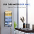 DALTACK Wall File Organizer, 10 Tier Hanging File Organizer for Papers, Folders, Clipboard, Office Cubicle Storage,