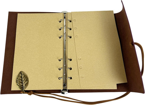 Leather Writing Journal Refillable Travelers Notebook for Women, Art Sketchbook, Travel Diary, Dark Green