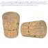 MECCANIXITY Tapered Cork, 20.6x15.9x25.4mm Natural Wooden Leakproof Cork Stoppers for Laboratory