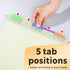 SUNEE Hanging File Folders, Letter Size, Pastel Colors, 25 Count with 1/5-cut Tabs, Heavy Duty Expansion