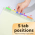 SUNEE Hanging File Folders - 50 Pack Letter Size Hanging File Folders with 1/5-Cut Tabs, Stay Organized for Home and