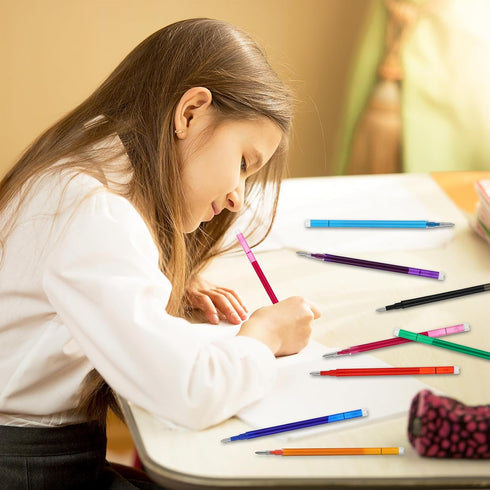 Erasable Pen Refills 0.7 Mm, 8 Assorted Colors Gel Ink Refills, Medium Fine Point Compatible with Retractable Click Pens