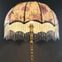 Gralara 30cm E27 Umbrella Shape Lamp Shade Cloth Lampshade Vintage with Tassel for Desk Lamp Floor Lamp Bottom Good