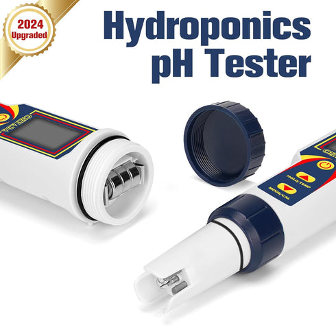 4 1 pH Meter for Water in pH EC TDS Temp Meter for Hydroponics PPM and EC Water Tester Digital pH PPM Meter