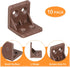 10Pcs uxcell Plastic Corner Braces, L Shape Corner Bracket, Right Angle Corner Support Brace, Shelf Board Holder