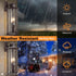 16" E12 Bulbs, 2 Pack) Motion Sensor Outdoor Wall Lights, Waterproof Large Exterior Sconce, Compatible with Base Modern