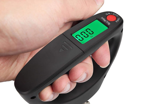 Portable Digital Hanging Fish Scale, 110lb 50kg Postal Scales, 2 AAA Batteries (Not Included)