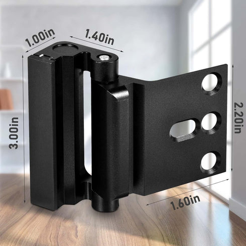 3Pack Home Security Door Reinforcement Lock, Childproof Safety Door Lock Latch Inside Stopper, Add High Security