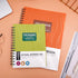 Yoment Spiral Notebook – 8.5'' x 11'', Wide Ruled, 5 Subject with Dividers, 240 Pages, Orange, Back to School Gifts