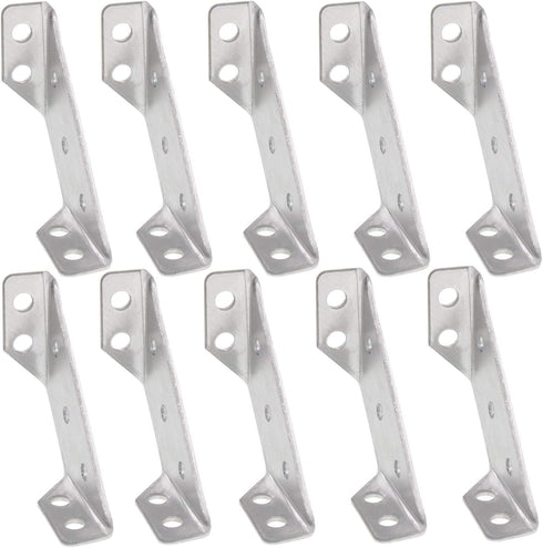 Beam,10 Pcs(30x69mm/1.18x2.72) Stainless Steel Corner Bracket,Angle Code Corner Braces Multi-Angle Joint Fastener,Shelf