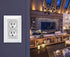 Bling Wall Plates for Electrical Outlets, 2023 Glitter Covers with Silver Rhinestones, Decorative Accessories (2 Pack)