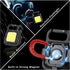 2Pack, MAKDAK COB Rechargeable Keychain Flashlight High Lumen Super Bright LED Work Light with Magnet,Clip,Bottle