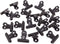 Honbay 20PCS Black Metal Bulldog Clips, 30mm (1.2inch) for Documents, Planner Pages, Receipts, Pictures