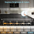 3 12 Inch Counter Dimmable Counter, maylit Under Cabinet Lights Plug in, Pcs Multi-Color Under Cabinet Lighting, Bright
