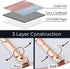 Y YOMA Rose Gold 3 Ring Binders for Letter Size, 1 inch 3-Ring Cardboard Decorative Recipe Binder, 2 Pack