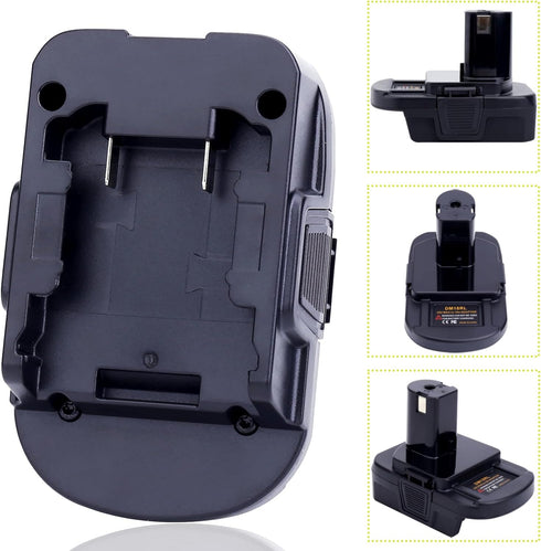 2 Packs Battery Adapter for Ryobi 18V ONE+ Tools, Convert Dewalt 20v & Milwaukee M18 18v Lithium Battery