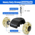 Heavy Duty Office Chair Wheels, Set of 5 Rubber Replacement Casters for Hardwood Floors and Carpet, Quiet Smooth Rollers