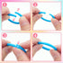 DEVPSISR 50Pcs Office,10Colors,1.1inch Loose Leaf Binder Rings Colorful Book Plastics Notebook Paper Ring for Flash