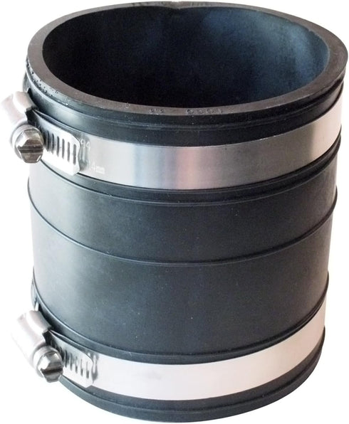 Fernco P1060-33 Flexible PVC Coupling For 3" Plastic Socket to Socket Plumbing Connections by Fernco