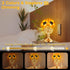 3-Color Dimming,10+ Charge,IP44 Sunflower Table Lamps for Women-Sunflower Flower Touch Lamp with Infinitely Hours