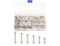 LBY 120pcs Chicago Screws Binding Screw Posts, M5 x 10/15/20/25/30/35mm Assortment Kit for Leather Repair