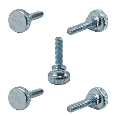 STFRBTH 5PCS M4 x 16mm Thumb Screws, Flat Knurled Head Threaded Fasteners for