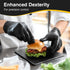 Schneider Nitrile Exam Gloves, Black Latex Free Powder Free Disposable Gloves for Medical, Cooking, Cleaning, and Food