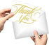 50 5.5" 4", easykart labels Thank You Cards with Gold Foil, x Thank You Notes, Ivory Cards With Envelopes for Wedding