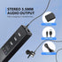 AiooTisu Speakers,360 Conference Speaker and Microphone,pc Voice Coverage, Advanced Noise Reduction, USB-C Plug & Play