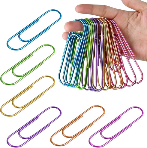 Large Paper Clips, 60 Pcs, 4 Inch Jumbo Paper Clips, Heavy Duty Mega Paper Clips for Document Organizing
