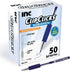Inc. ClipClicks Retractable Ballpoint Pens, 50 Count, 1.0-mm Medium-Point Set with Comfort Grip for Writing