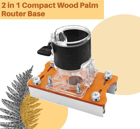 Base,2 1 Closet Wood Router in Invisible Fastener Slotting Bracket, Compact Wood Palm Router Base Router Slotting