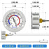 MEANLIN MEASURE 2Pcs Vapor Capillary Thermometer, 2" Dial, Stainless Steel Front Flange Mount, Temperature Range