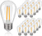 25 Pack S14 LED Replacement Light Bulbs, Shatterproof Outdoor String Bulbs, 2W Equivalent 20W, E26 Base